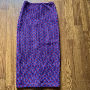 Chevron print American apparel pencil skirt sz xs